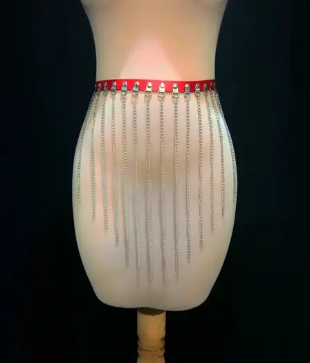 عکس کمربند دخترانه زنجیردار