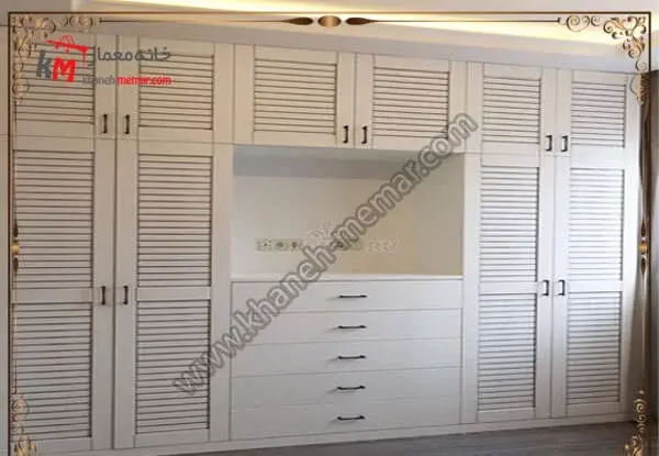 عکس کمد دیواری چوبی