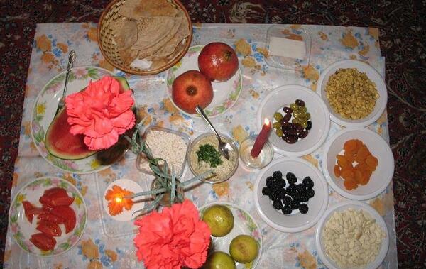 عکس سفره تزیین شب یلدا