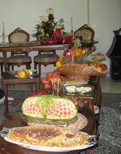 عکس سفره تزیین شب یلدا
