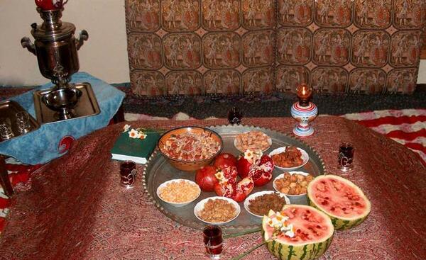 عکس سفره تزیین شب یلدا