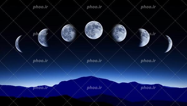 عکس ماه در آسمان