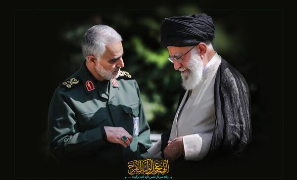 عکس حاج قاسم قبر