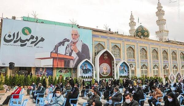 عکس حاج قاسم قبر
