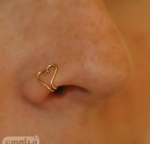 عکس پیرسینگ دماغ فیک