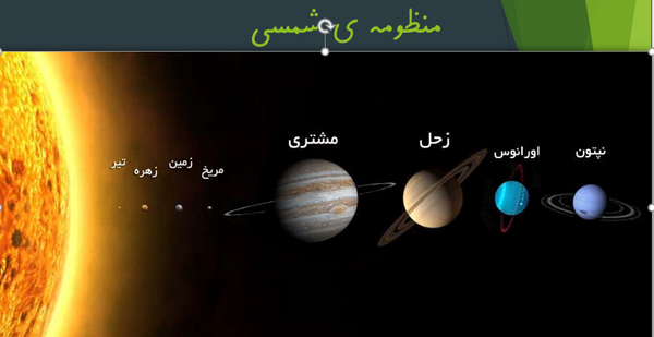 عکسی از منظومه ی شمسی