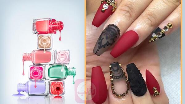 عکس طراحی ناخن شب یلدا