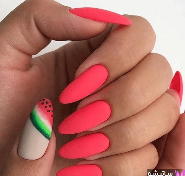 عکس طراحی ناخن شب یلدا
