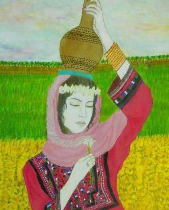 عکس دختر بلوچ طبیعی