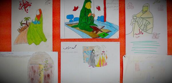 عکس نقاشی حضرت فاطمه