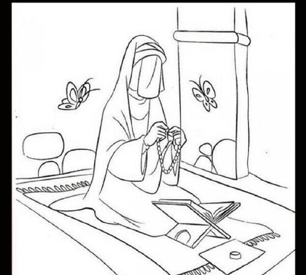 عکس نقاشی حضرت فاطمه