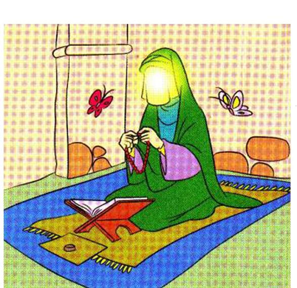 عکس نقاشی حضرت فاطمه