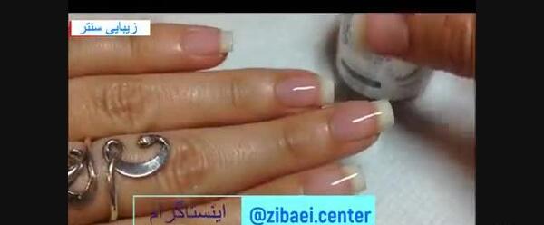 عکس آموزش مدل فرنچ ناخن
