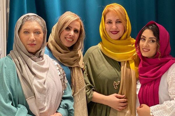 عکس خانوادگی فریبا متخصص و همسرش