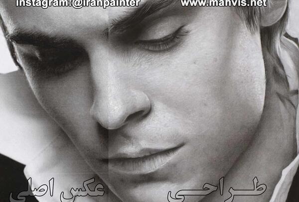 عکس نقاشی چهره مرد