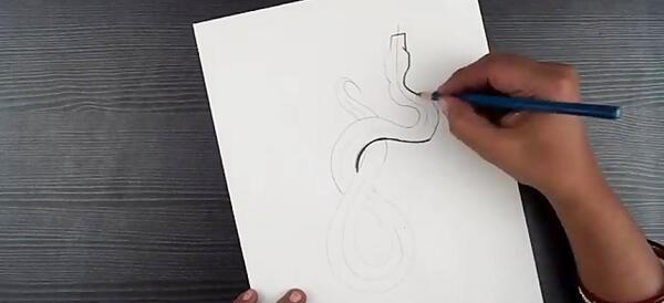 عکس نقاشی چهره مرد