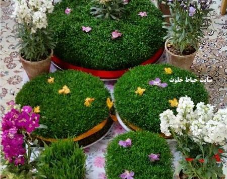 عکس ژله به شکل سبزه عید