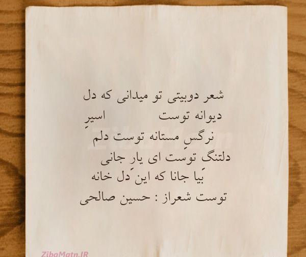 عکس نوشته شعر جدید فاضل نظری