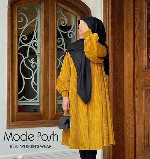 عکس مدل مانتو دخترانه خاکستری
