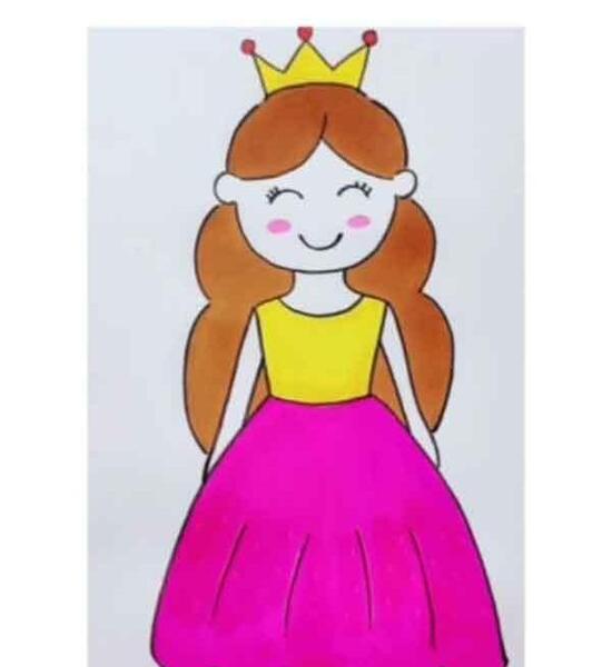 عکس نقاشی دخترانه جدید ساده و آسان
