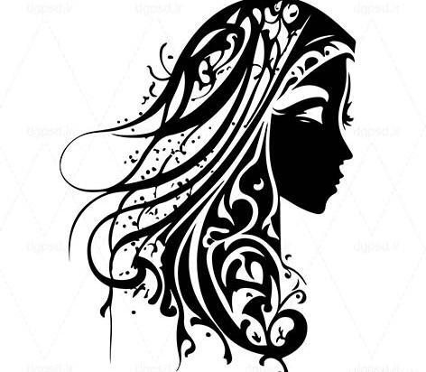 عکس دانلود وکتور چهره زن