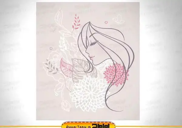 عکس دانلود وکتور چهره زن