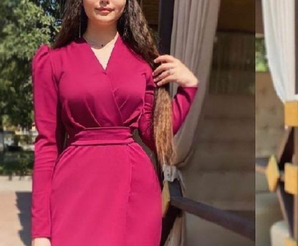 عکس لباس مجلسی کوتاه سرخابی