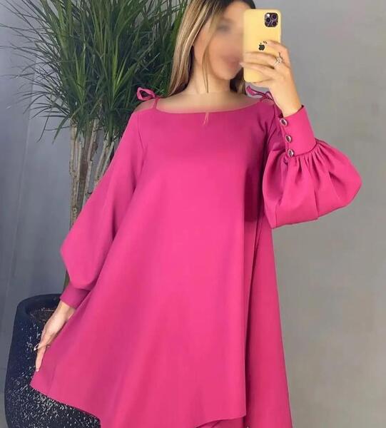 عکس لباس مجلسی کوتاه سرخابی
