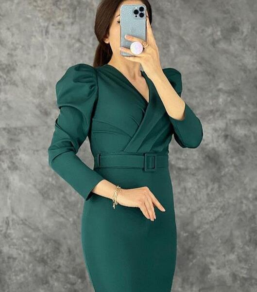 عکس لباس مجلسی کوتاه سرخابی