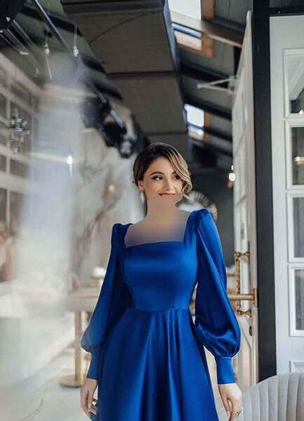 عکس لباس مجلسی کوتاه سرخابی