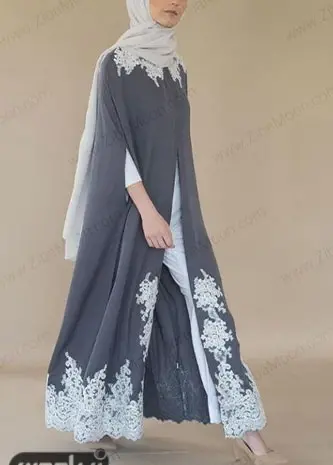عکس مدل مانتو جلو باز عبایی