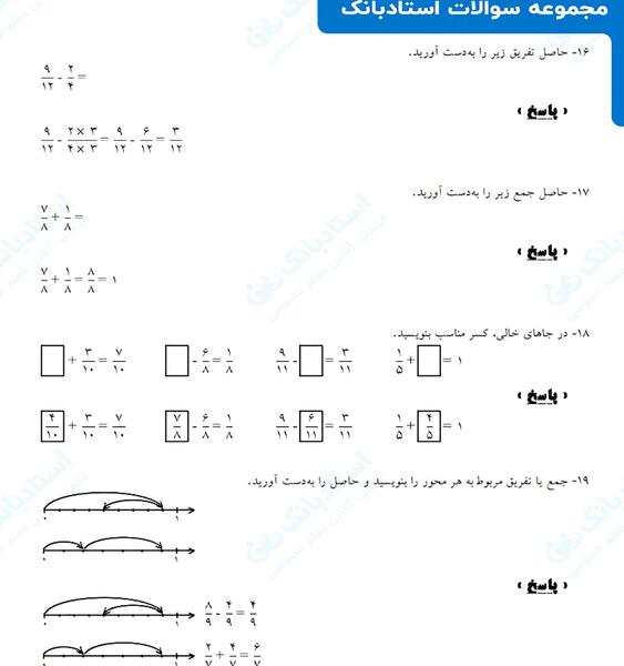 عکس شکل ضرب کسر