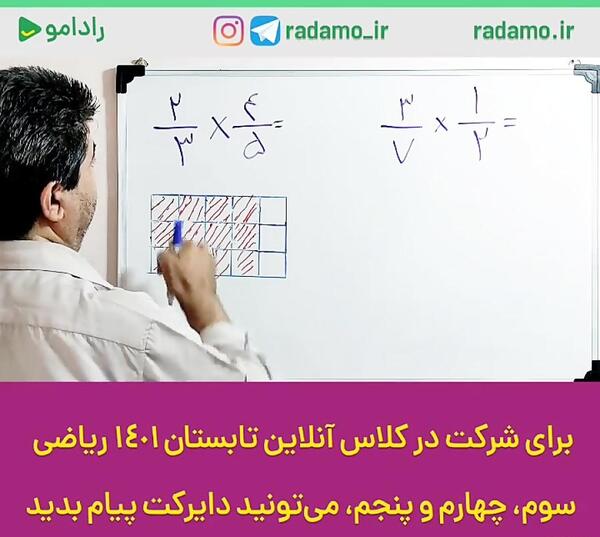 عکس شکل ضرب کسر