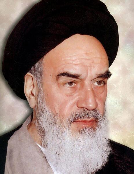 عکس نقاشی چهره امام خمینی