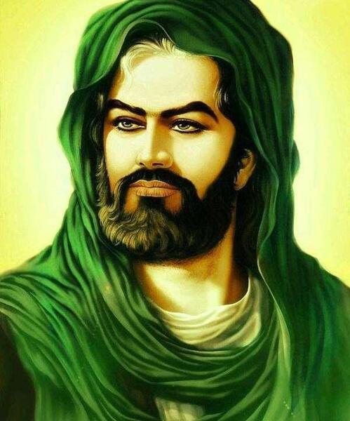 عکس نقاشی چهره امام خمینی
