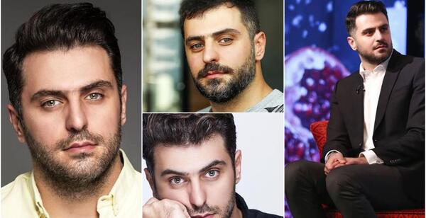عکس علی ضیا مجری و همسرش
