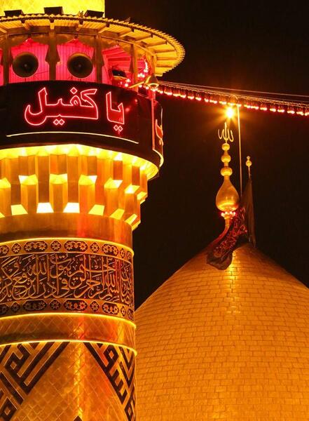 عکس حضرت عباس با سیاه قلم