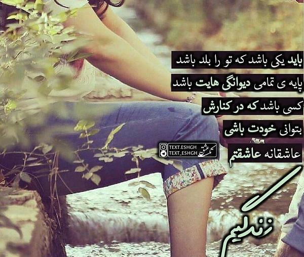 عکس نوشته مائده عاشقتم