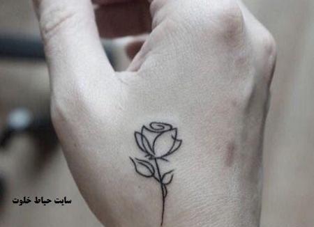 عکس طرح تاتو گل