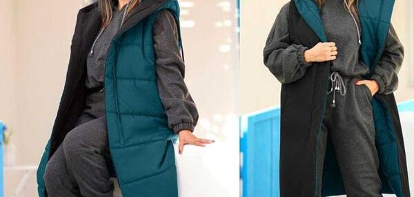عکس پافر دخترانه طوسی