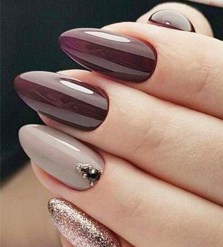 عکس مدل ناخن زرشکی مات
