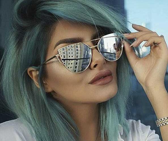عکس عینک دودی زنانه