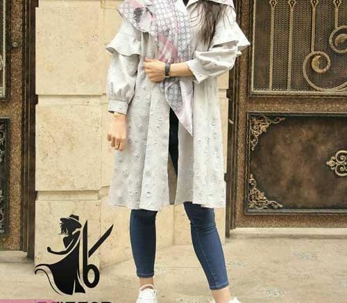 عکس مدل مانتو جلو باز جدید دخترانه