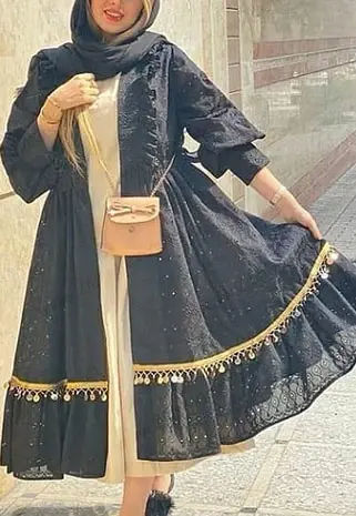 عکس مدل مانتو جلو باز جدید دخترانه