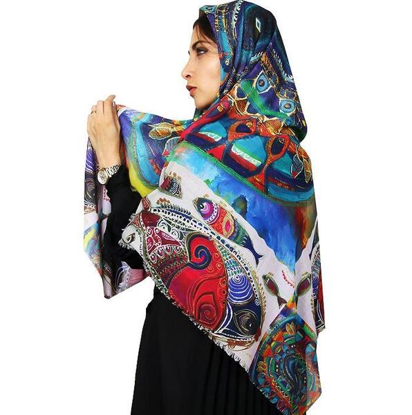 عکس روسری رنگی