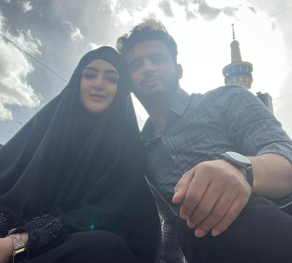 عکس دونفره عاشقانه در حرم امام رضا