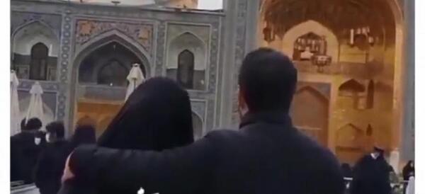 عکس دونفره عاشقانه در حرم امام رضا