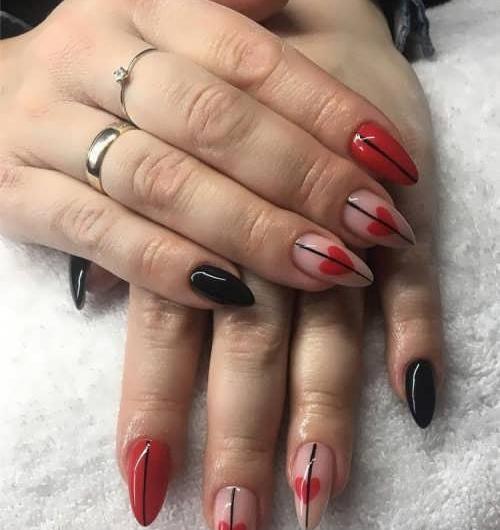 عکس کاشت ناخن عاشقانه