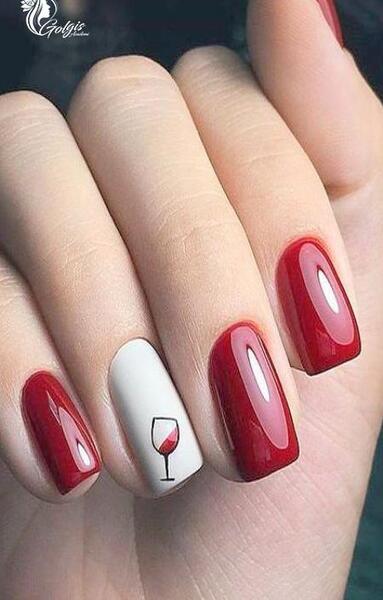عکس کاشت ناخن عاشقانه