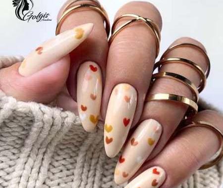 عکس کاشت ناخن عاشقانه